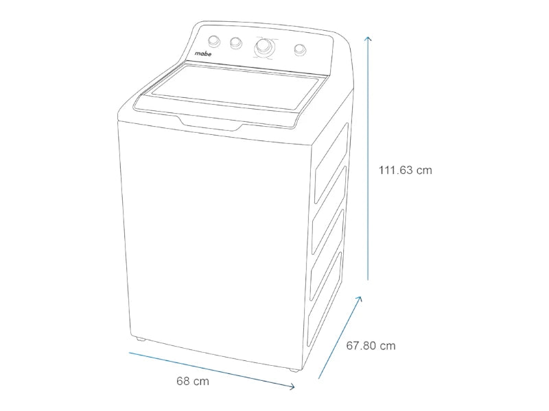 Lavadora Mabe LMA74215WBAB0 24Kg