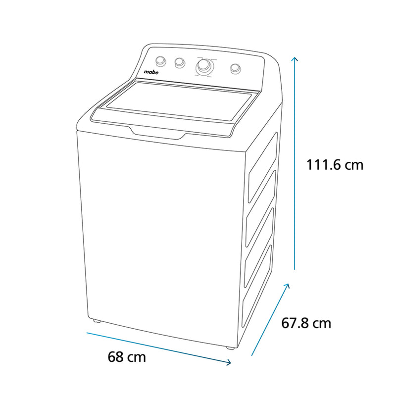 Combo Lavadora y Secadora Mabe 220v 19kg
