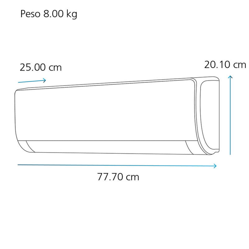 Split Mabe I-12CABWCA1 Inverter 1Ton 110V F/F