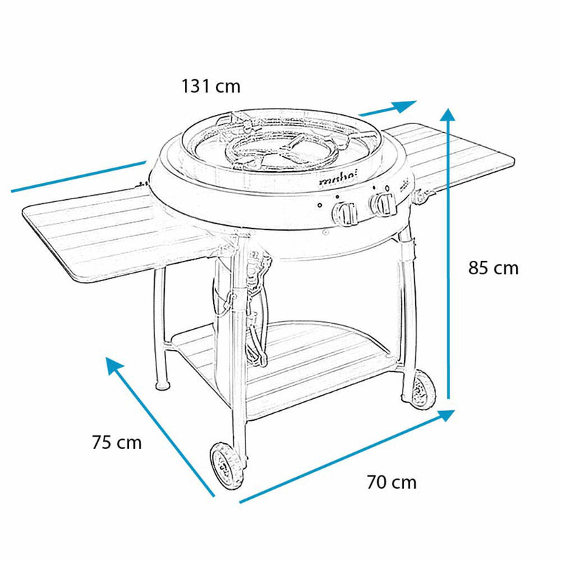 Parrilla Paellera Mabe PP76MSS2 76cm