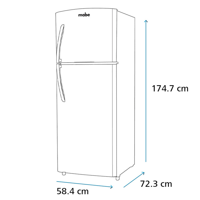 Refrigerador Mabe RMA300FXMRQ0 11p³
