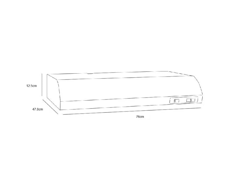 Campana Whirlpool WH7610S 76cm