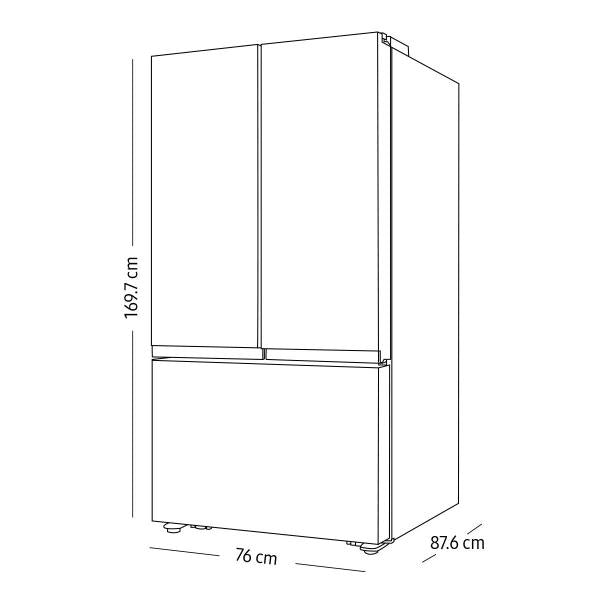 Refrigerador Samsung RF22A4110S9EM 22p³