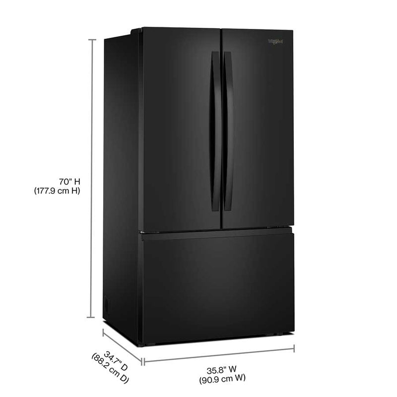 Refrigerador Whirlpool WRFF3136SB 31p³