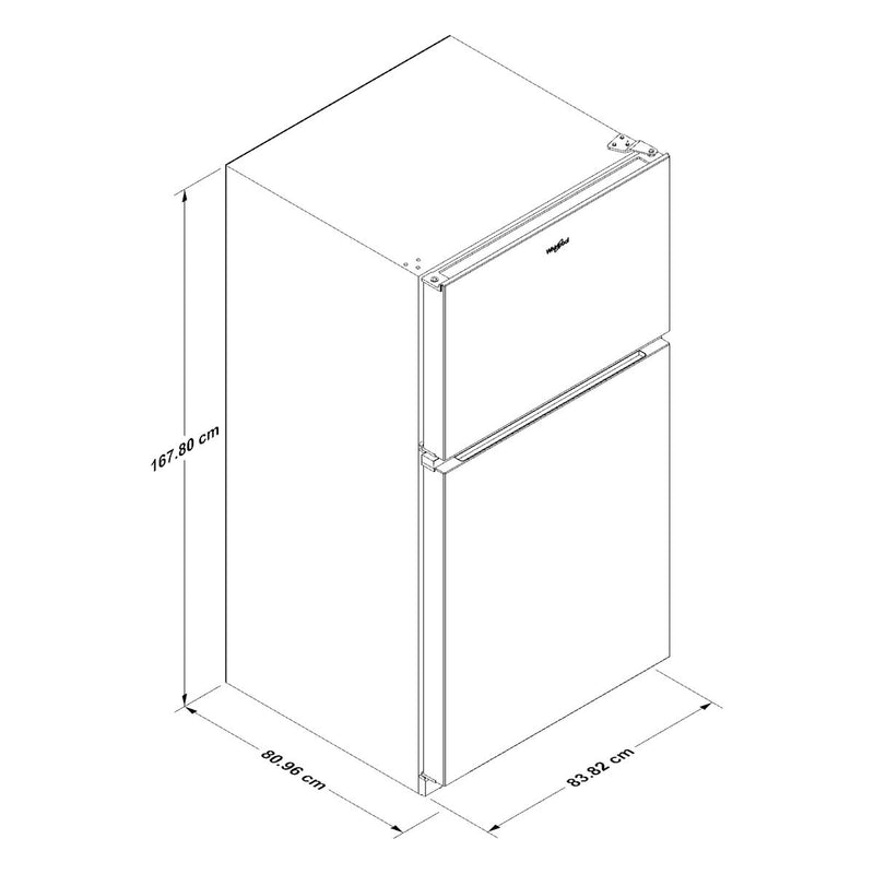 Refrigerador Whirlpool WT2155S 21p³