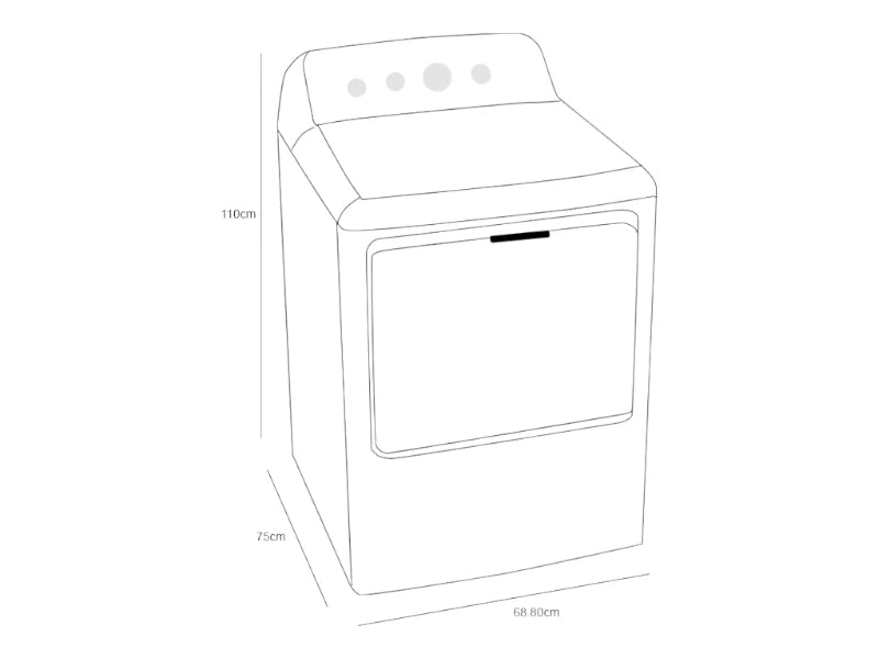 Secadora Mabe SMG47N8MSBAB0 22Kg Gas