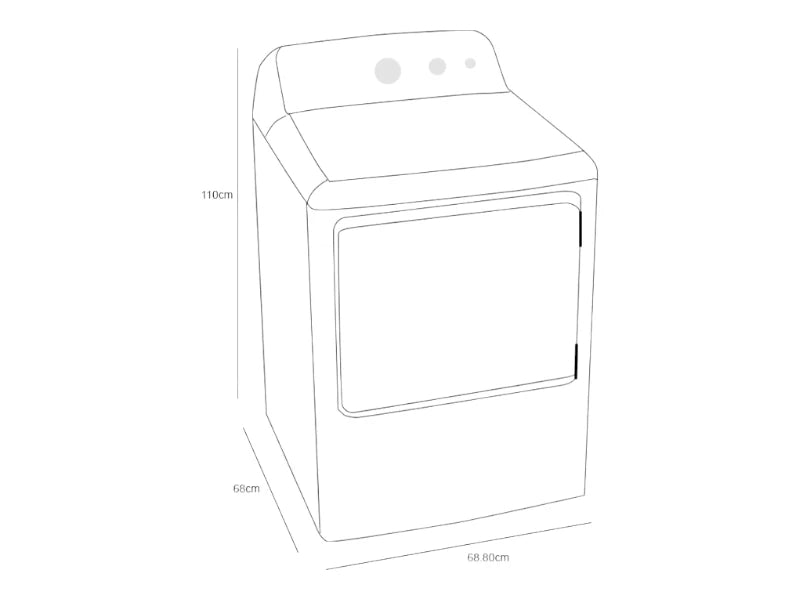 Secadora Mabe SMG26N5MNB 18Kg Gas