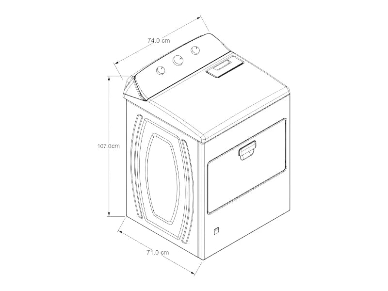 Secadora Whirlpool 7MWGD1930MJ 20Kg Gas