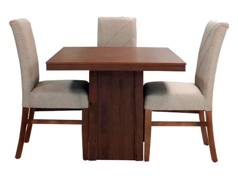 Comedor Foster 4 Sillas Wengue