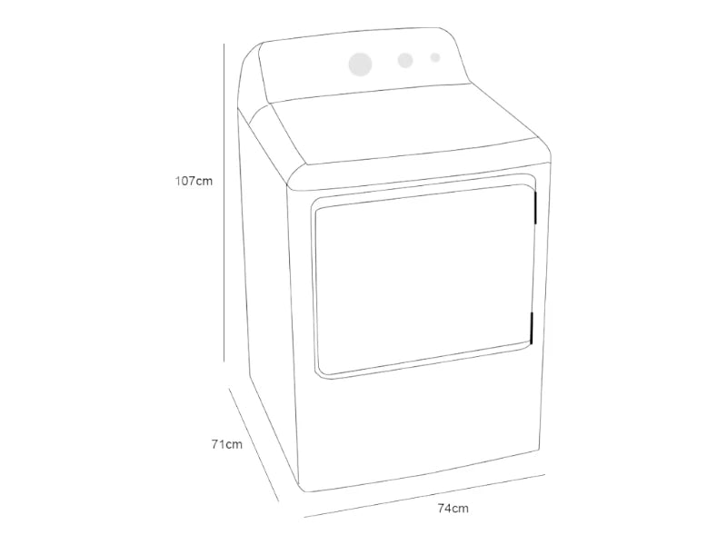 Secadora Whirlpool 7MWGD2040JM 21Kg Gas