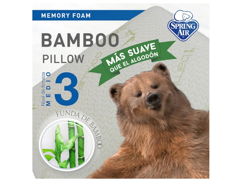 Almohada Spring Bambo Memory Pillow Standard
