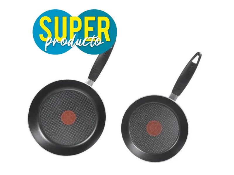 Juego de sartenes T-fal Simplicity 20/24 cm Negro