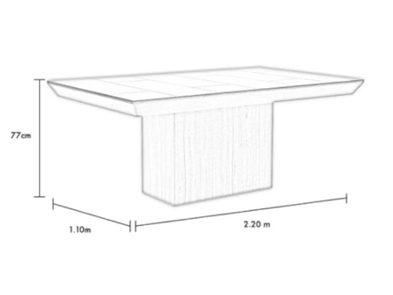 Mesa para comedor Domino para 8 Sillas