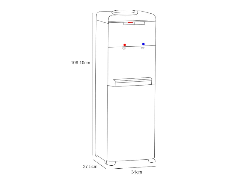 Despachador de agua Mabe EMBL1TB