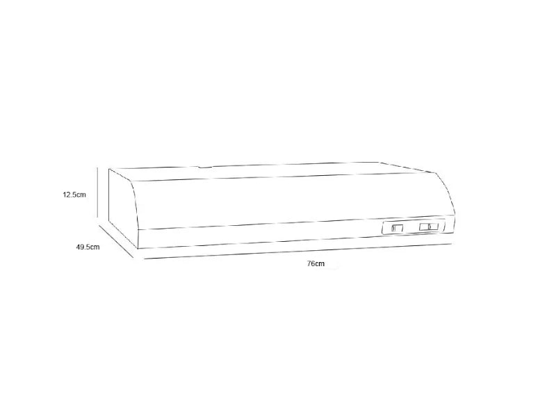 Campana Whirlpool WH7610B 76cm