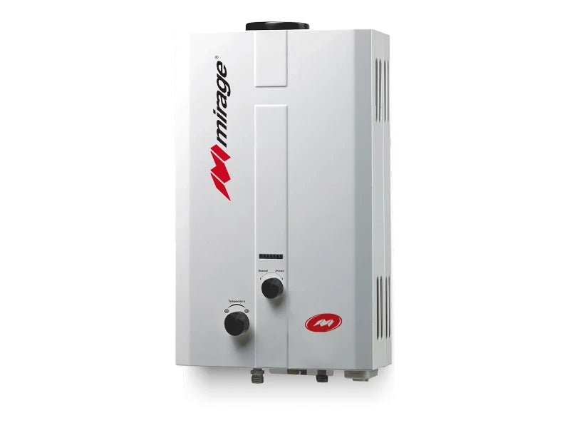 Boiler Mirage Flux MBF06ED 6lts 1Serv Gas Lp Blanco