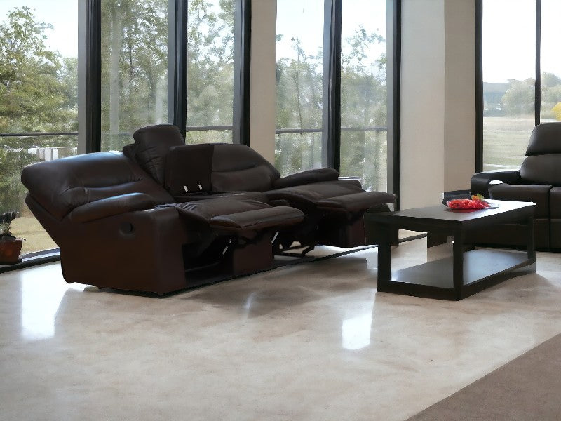 Love Seat Reclinable Duncan Café