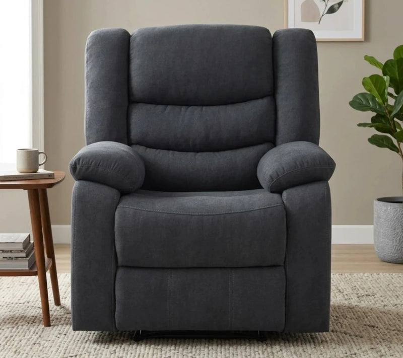 Sillon Reclinable Axel Cosmo Dark Grey