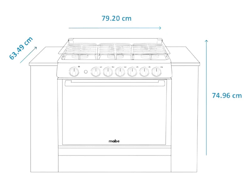 Estufa de Empotre Mabe XOC80790CT2 30"