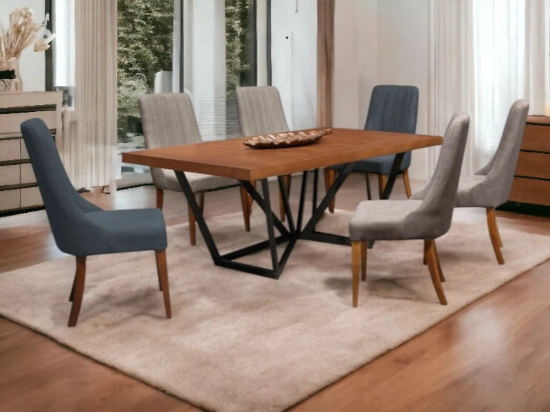 Comedor Kaley 6 Sillas Multicolor