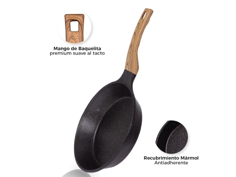 Juego de sartenes Queen Sense Marmol Premium
