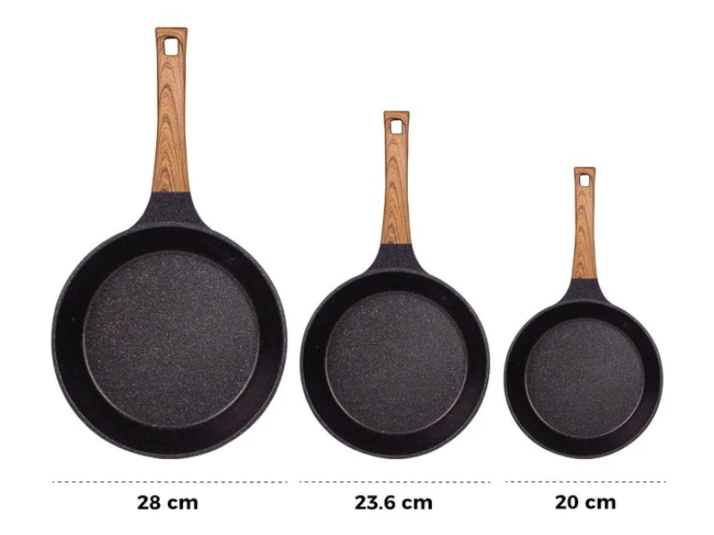 Juego de sartenes Queen Sense Marmol Premium