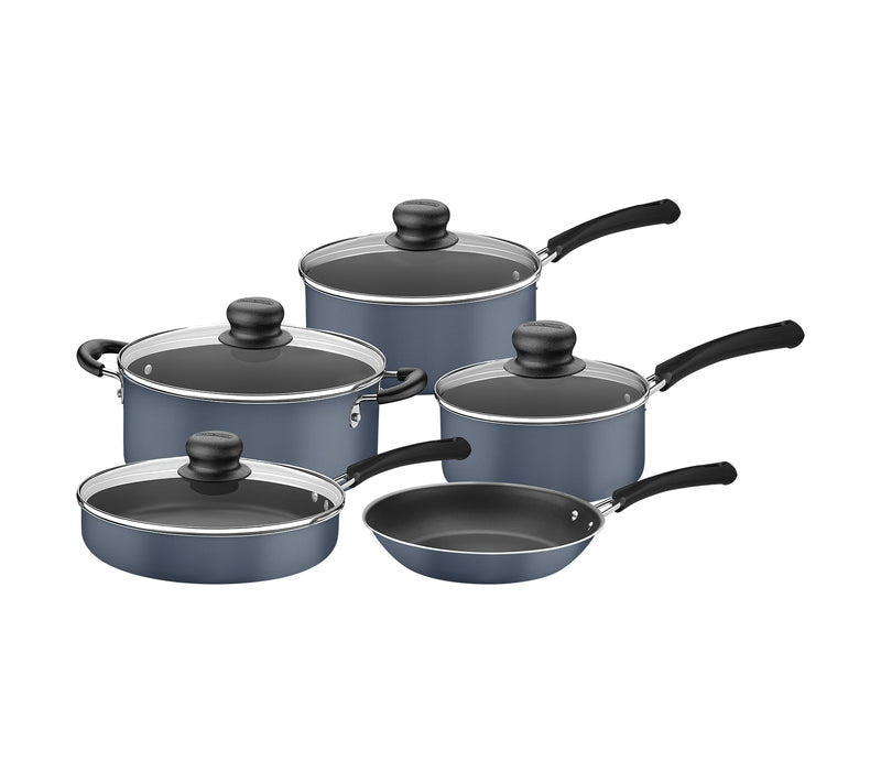Bateria de cocina Tramontina Simple Cooking 9pzs Azul