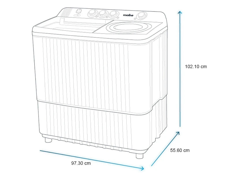 Lavadora Mabe LMDX2224HBAB0 22Kg