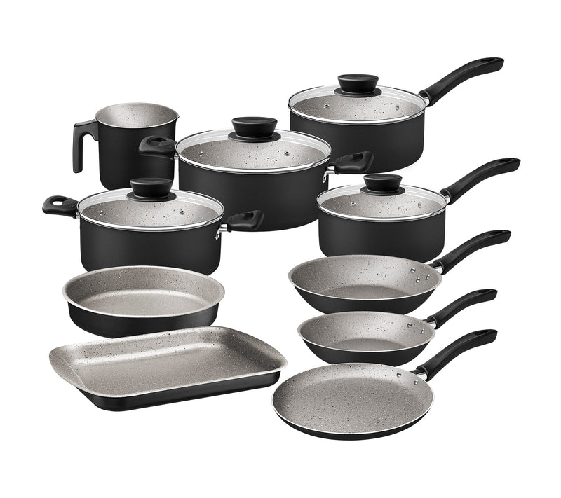 Bateria de cocina Tramontina Linz 10pzs Negro