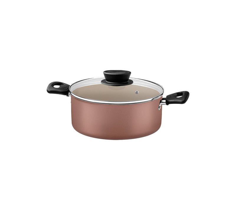 Bateria de cocina Tramontina Linz 7pzs Rosa