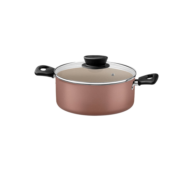 Bateria de cocina Tramontina Linz 7pzs Rosa