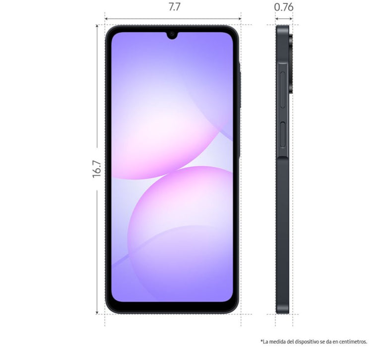 Celular Samsung A07 64GB/4RAM NEGRO