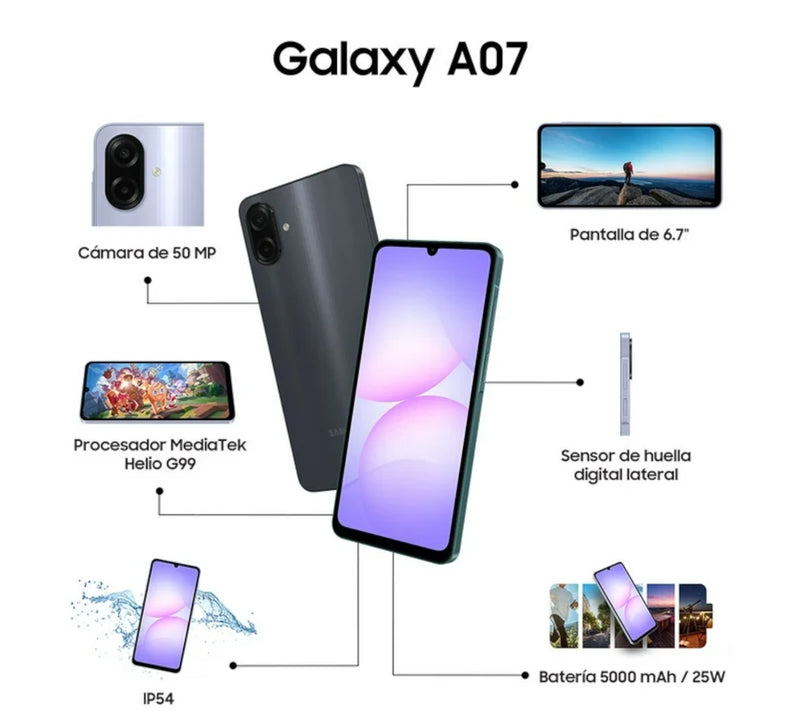 Celular Samsung A07 64GB/4RAM VERDE