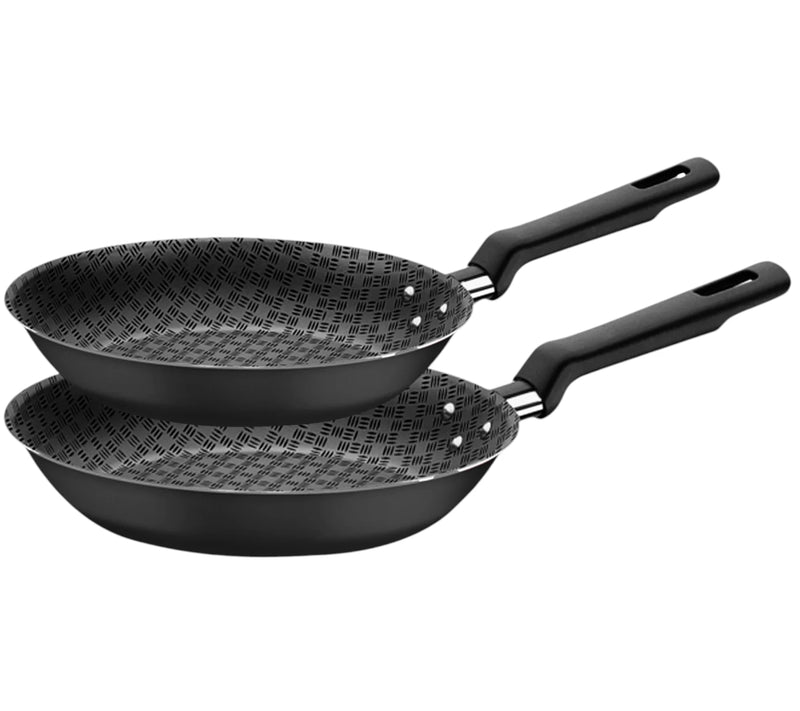 Juego de sartenes Tramontina Loreto 24/28 cm Negro