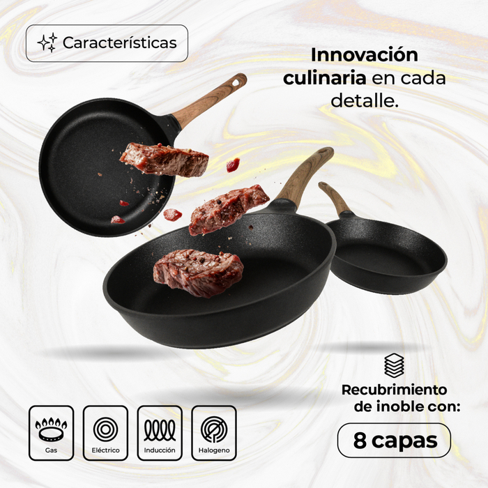Juego de sartenes Queen sense Onix Pro