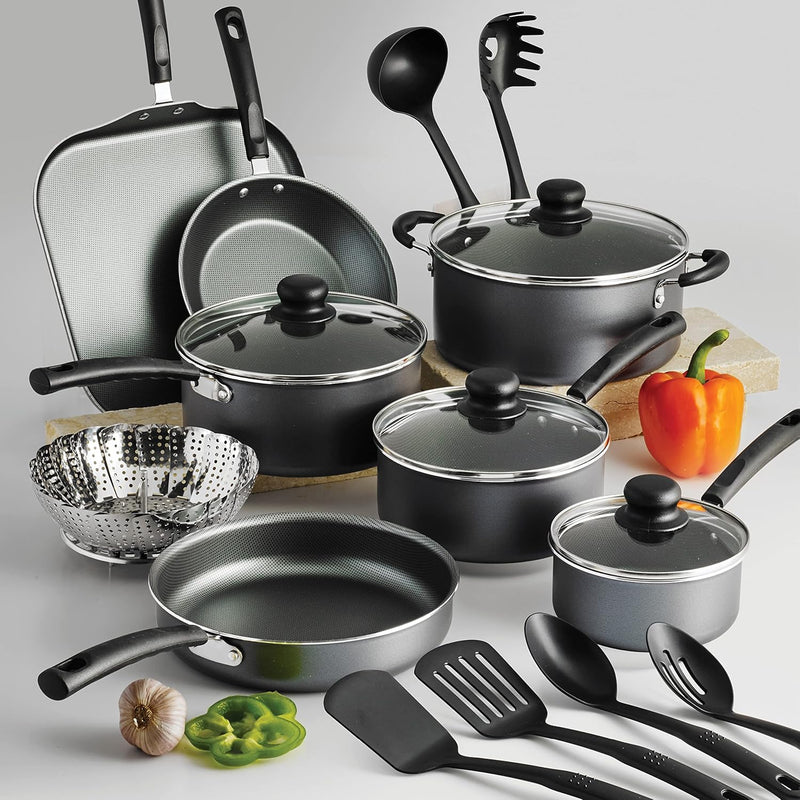 Bateria Tramontina Primaware 18 piezas Negro