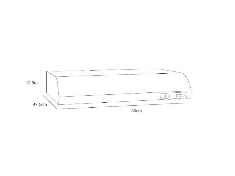 Campana Whirlpool WH8010S 80cm