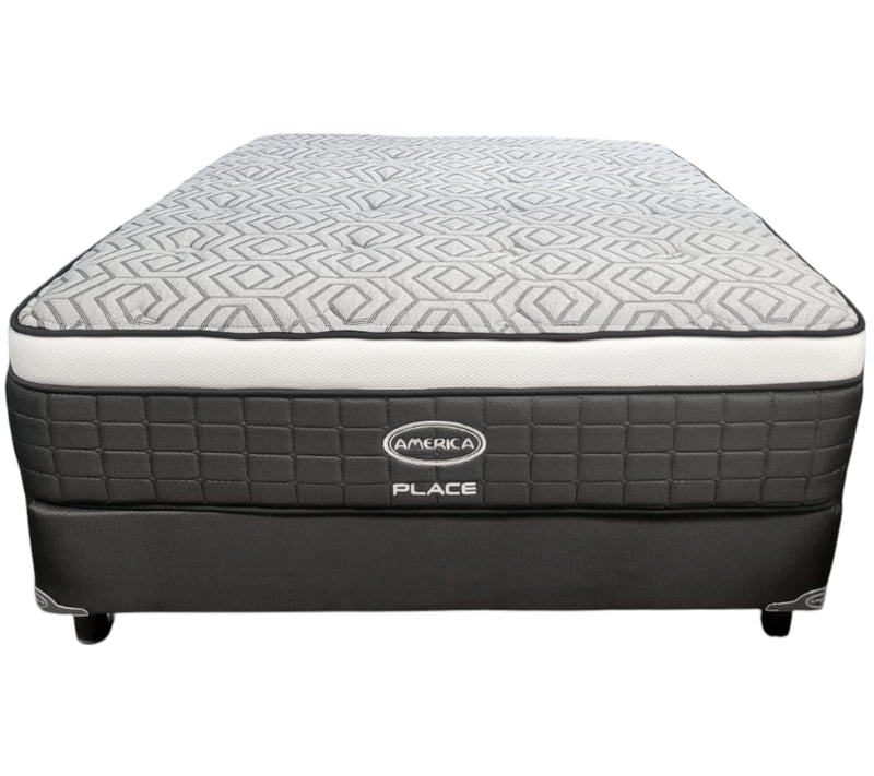 Colchon America Place King size con box gratis