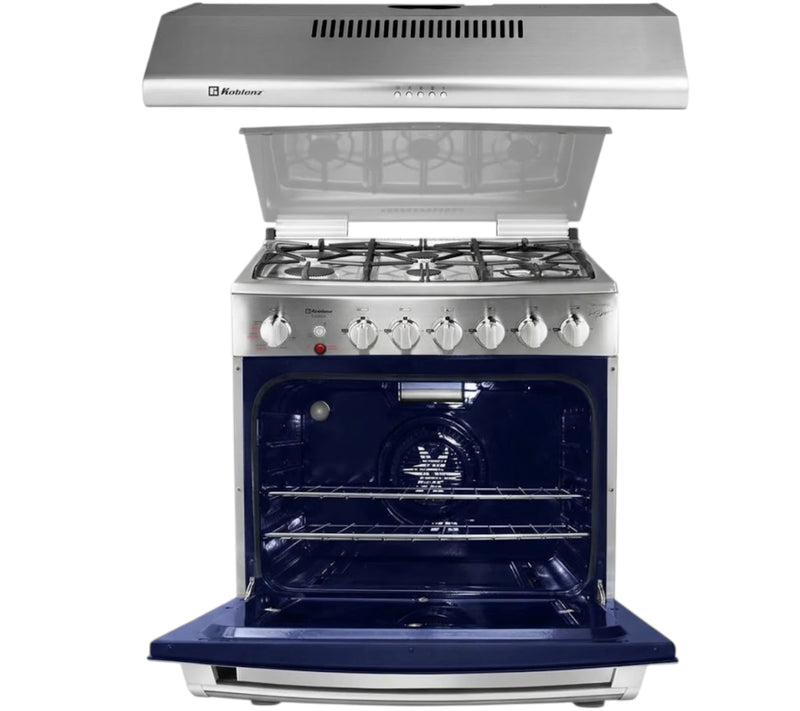 Combo Estufa Koblenz Firenze EK-3131 FD-IIRLE 30" AIR FRYER + Campana Koblenz CMK-76I