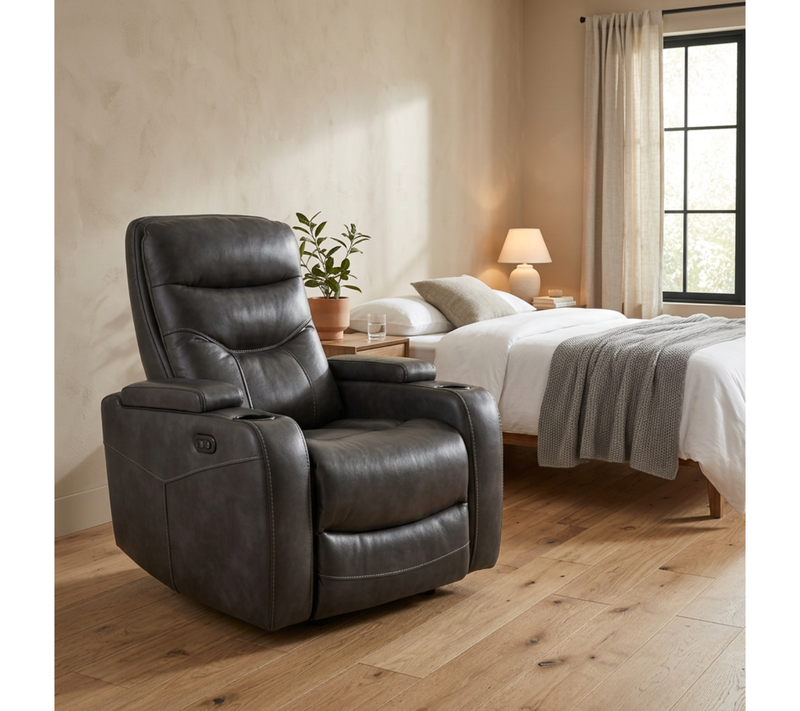 Sillón Reclinable Pierre Negro PWR
