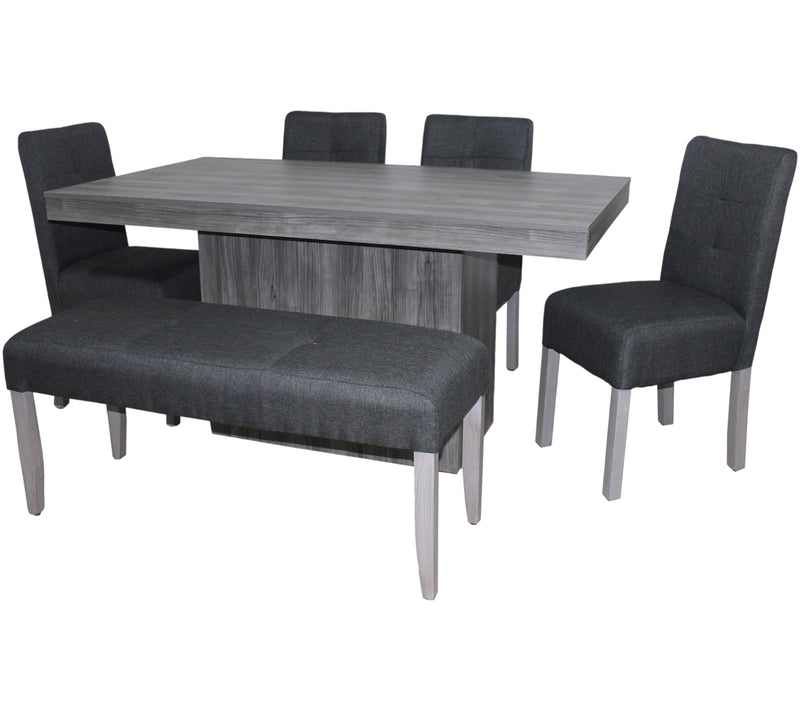 Comedor Atlanta 4 Sillas y 1 banca