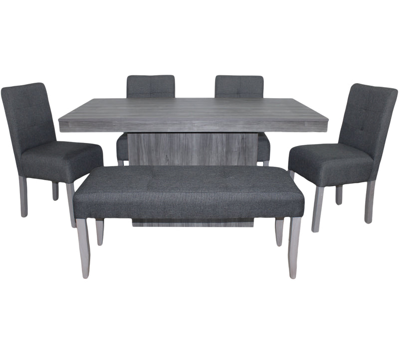 Comedor Atlanta 4 Sillas y 1 banca