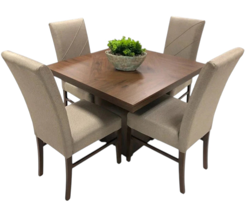 Comedor Foster 4 Sillas Wengue
