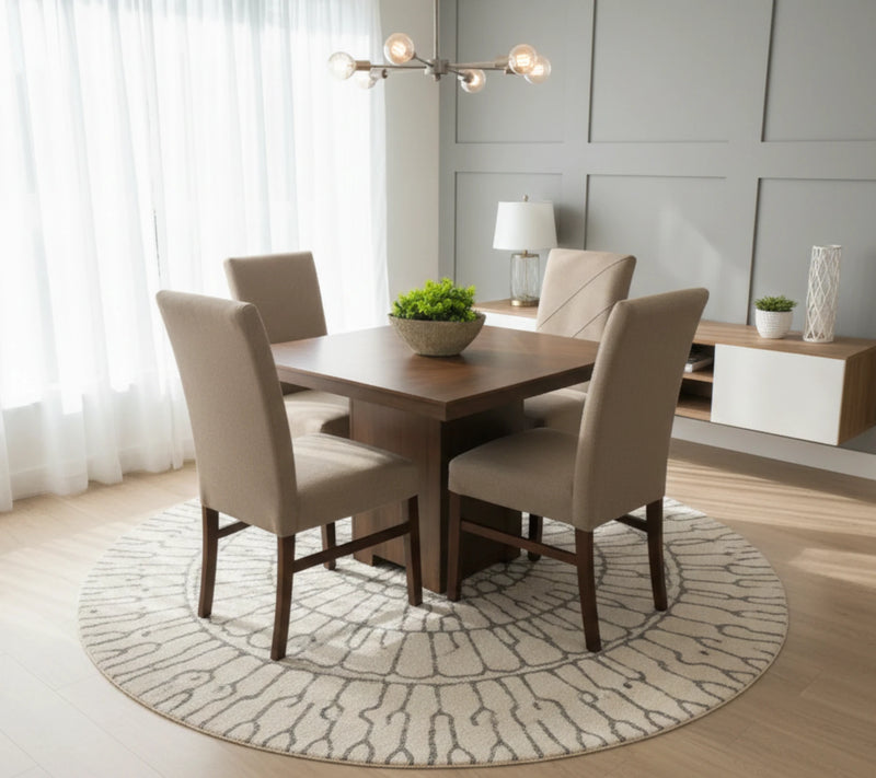 Comedor Foster 4 Sillas Wengue