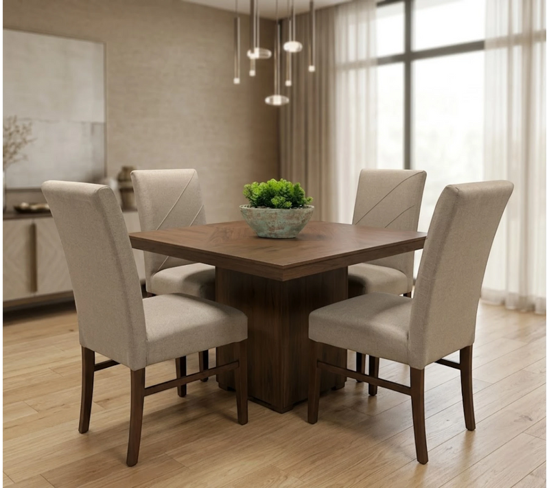 Comedor Foster 4 Sillas Wengue