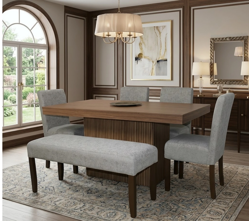 Comedor Nansa 4 Sillas y 1 Banca