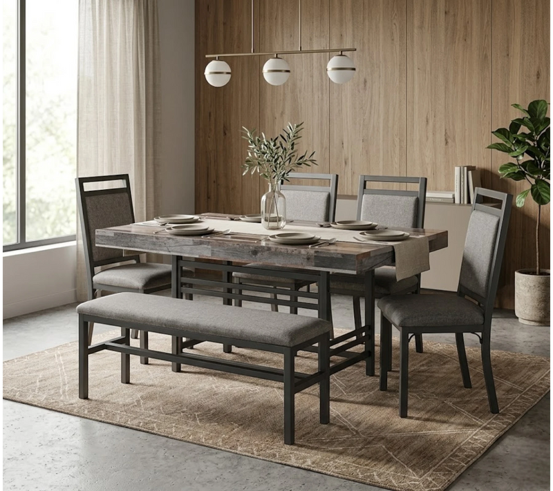 Comedor Vivant 4 Sillas y banca