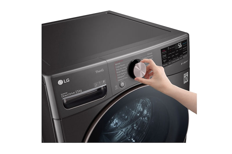 Lavadora LG WM25BV2S6GR 25Kg con pedestal