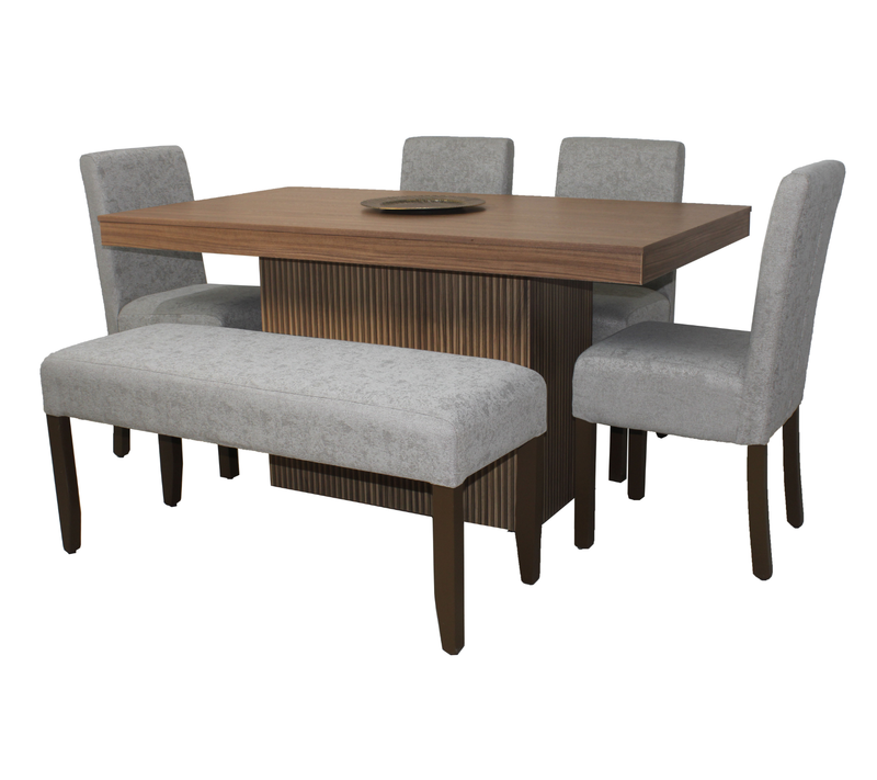 Comedor Nansa 4 Sillas y 1 Banca