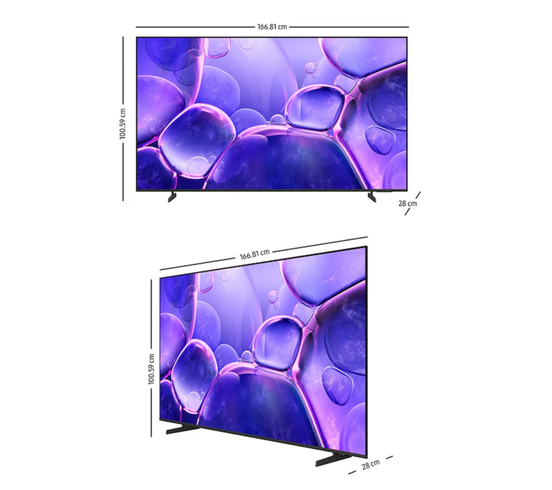 Pantalla Samsung UN75U8200 75P 4K